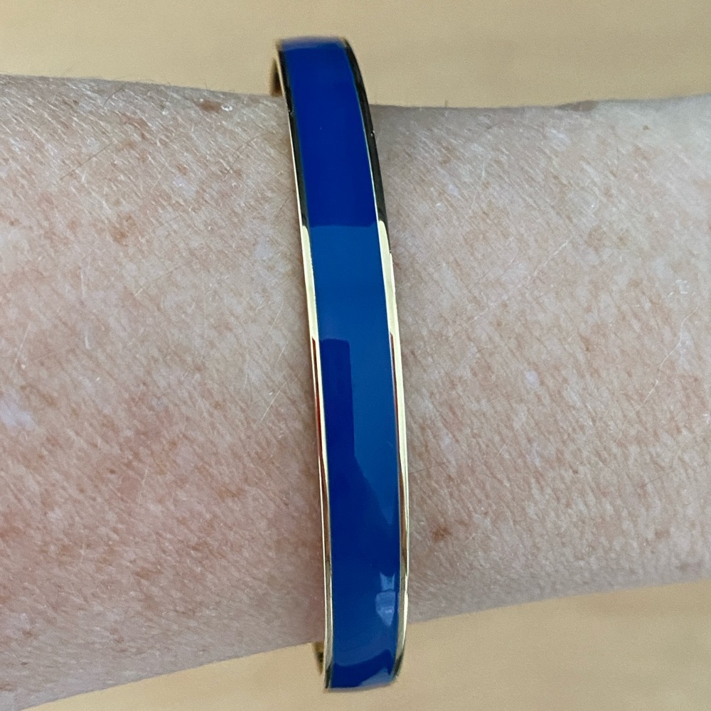 J. Crew Enamel Bangle- Indigo